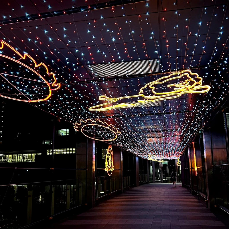 2025新北耶誕城 極限火圈表演 天橋燈飾 2025新北耶誕城 極限火圈表演 天橋燈飾