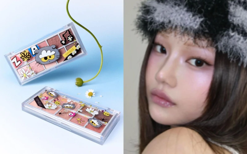 rom&nd × ZO&FRIENDS 勝過眼皮10色眼影盤