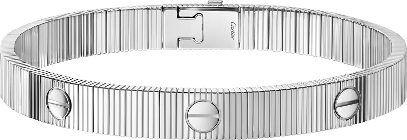 LOVE Unlimited手環,軟鍊款 作品描述: 750/1000白K金 寬度:7毫米 參考價格約NT$325,000 LOVE Unlimited手環,軟鍊款 作品描述: 750/1000白K金 寬度:7毫米 參考價格約NT$325,000