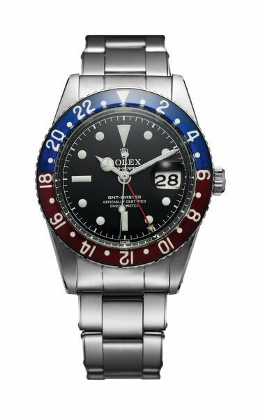GMT-Master II,不銹鋼,紅藍雙色塑膠玻璃字圈,1955年,型號 6542 ©Rolex/Jean-Daniel Meye GMT-Master II,不銹鋼,紅藍雙色塑膠玻璃字圈,1955年,型號 6542 ©Rolex/Jean-Daniel Meye