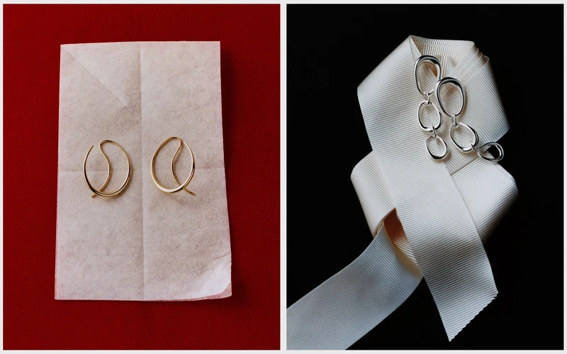 OFFSPRING 系列18K黃金圈式耳環與純銀耳環