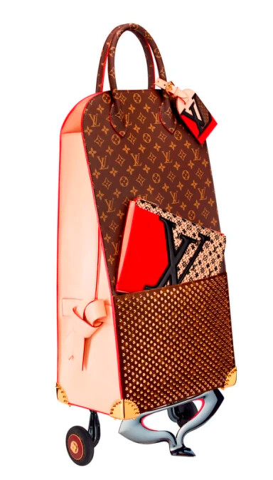 Christian Louboutin and Louis Vuitton Shopping Trolley