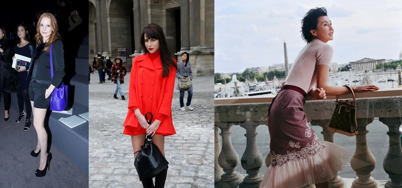 (圖左):潔西卡·雀絲坦 Jessica Chastain with Noé BB、(圖中):克拉拉·龐塞特 Clara Ponsot with Monogram Noé、(圖右):張曼玉 Maggie Cheung with Monogram Noé (圖左):潔西卡·雀絲坦 Jessica Chastain with Noé BB、(圖中):克拉拉·龐塞特 Clara Ponsot with Monogram Noé、(圖右):張曼玉 Maggie Cheung with Monogram Noé