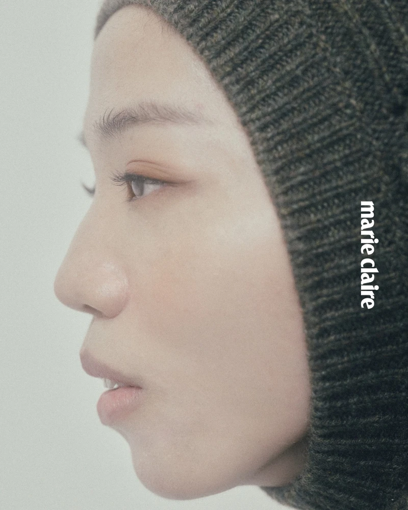 綠色混色羊絨套頭冷帽， Loro Piana。