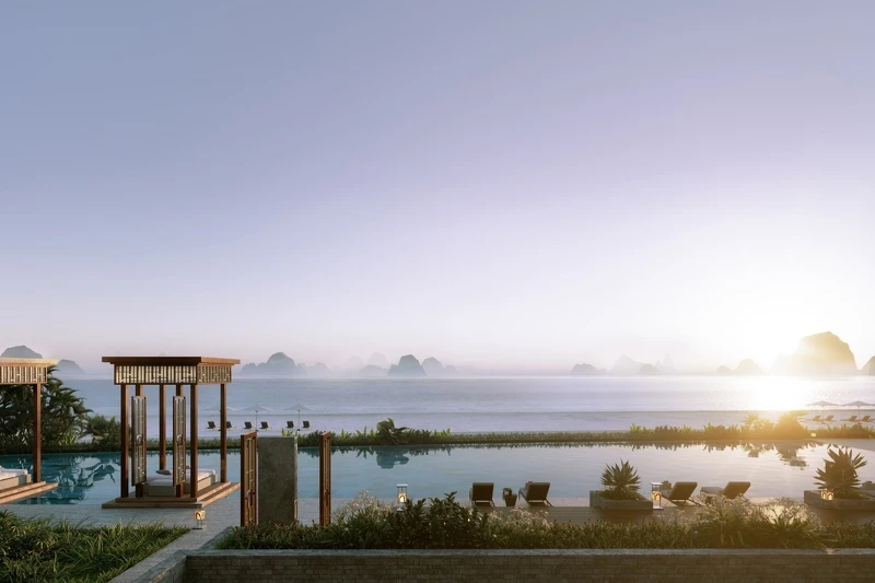 「洲際下龍灣度假酒店」位在的白齋區（Bai Chay）。