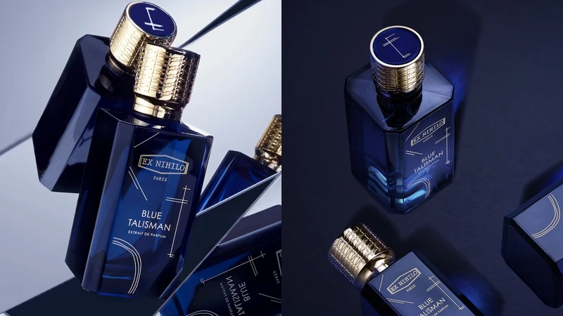 EX NIHILO湛藍之斐濃香精情境圖。