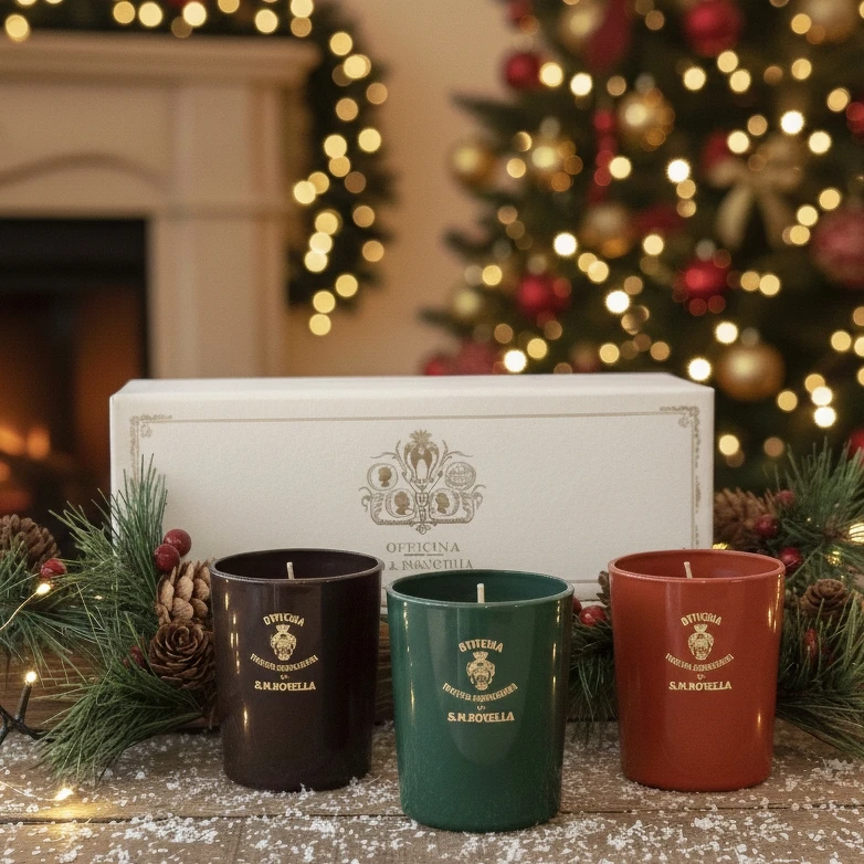 Santa Maria Novella限量Firenze佛羅倫斯1221系列「精巧蠟燭香氛三重奏」70g*3，NT3,360