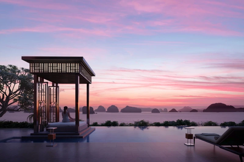 連結海灘的主泳池。