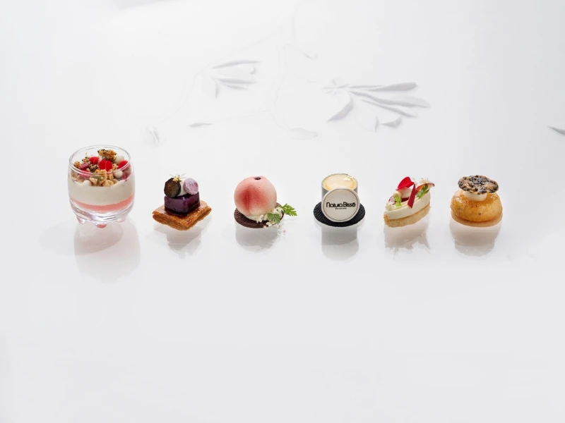 Natura Bissé×台北文華東方青隅「極緻饗宴A Taste of Beauty」聯名下午茶的甜點(Photo/10/10 APOTHECARY)。