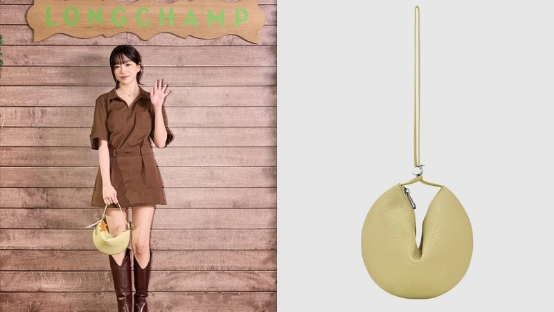 Le Roseau 手拿包開心果綠色，NT$13,100。