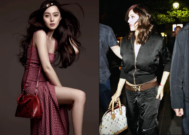 左:范冰冰 with Alma BB、右:Madonna瑪丹娜 左:范冰冰 with Alma BB、右:Madonna瑪丹娜