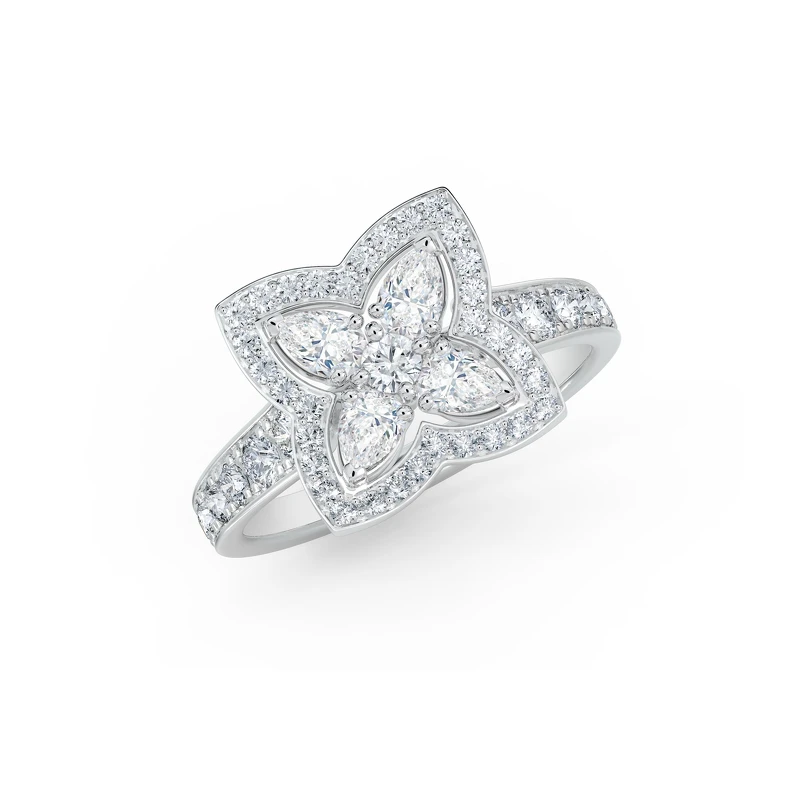 De Beers Enchanted Lotus 18K白金鑽石戒指_NT$ 304,000(圖2)