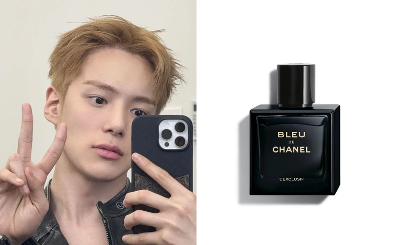 Photo/ IG @go5rae，MONSTA X 玟赫 私下愛用香氛：CHANEL 香奈兒藍色男性淬煉香精
