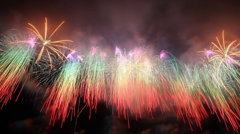 2026新北跨年:五彩瀑布模拟图 2026新北跨年:五彩瀑布模拟图