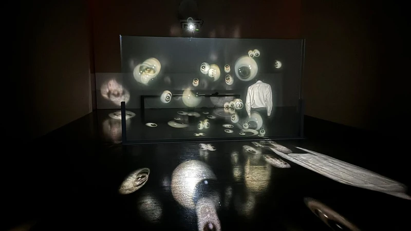 阿比查邦多媒體裝置作品《Solarium》(2023)© Apichatpong Weerasethakul|2024年於東京 SCAI the Bathhouse 展出現場。© Nobutada Omote 阿比查邦多媒體裝置作品《Solarium》(2023)© Apichatpong Weerasethakul|2024年於東京 SCAI the Bathhouse 展出現場。© Nobutada Omote