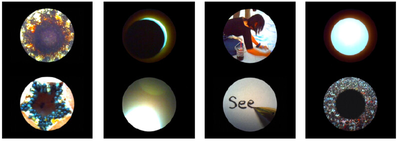 阿比查邦《Seeing Circles》(影格),2020。雙頻道 HD 錄像,圓形螢幕,彩色,無聲。© Apichatpong Weerasethakul 阿比查邦《Seeing Circles》(影格),2020。雙頻道 HD 錄像,圓形螢幕,彩色,無聲。© Apichatpong Weerasethakul