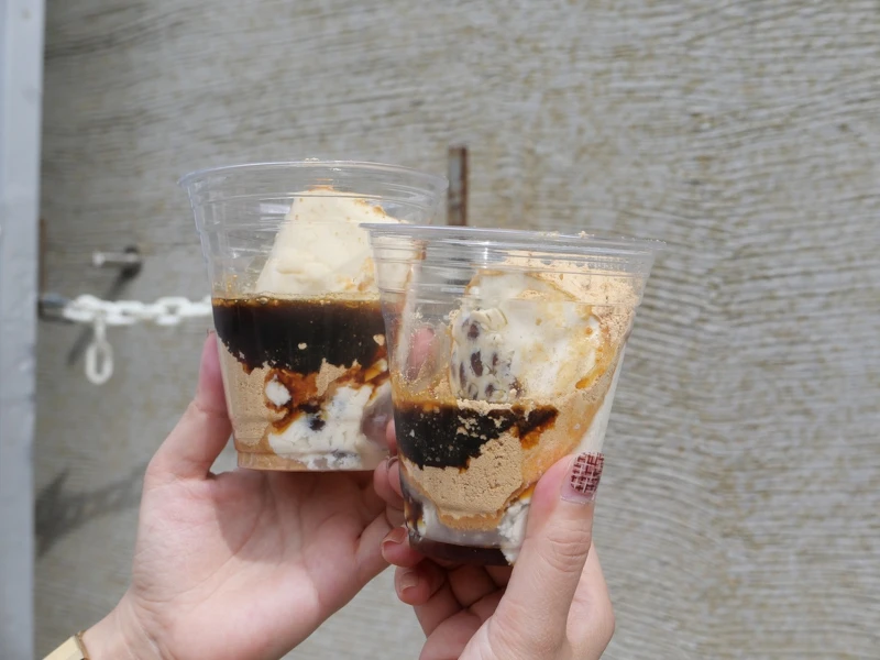 招牌「豆乳布丁」。 招牌「豆乳布丁」。