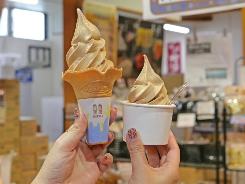 醬油冰淇淋。 醬油冰淇淋。