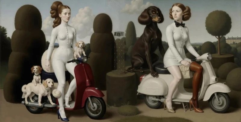 花園堡壘 The Garden Fortress|藝術家原創數位擴散模型,經藝術家精心後製調整 ,,融入了朱一貴、鄭成功、劍獅等臺灣歷史元素,並結合數位防火牆與晶片紋理 Digital diffusion model with crafted iterations in post-production 花園堡壘 The Garden Fortress|藝術家原創數位擴散模型,經藝術家精心後製調整 ,,融入了朱一貴、鄭成功、劍獅等臺灣歷史元素,並結合數位防火牆與晶片紋理 Digital diffusion model with crafted iterations in post-production