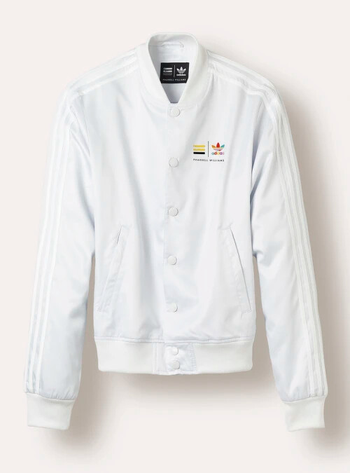 adidas Originals=Pharrell Williams Superstar純粹白運動夾克