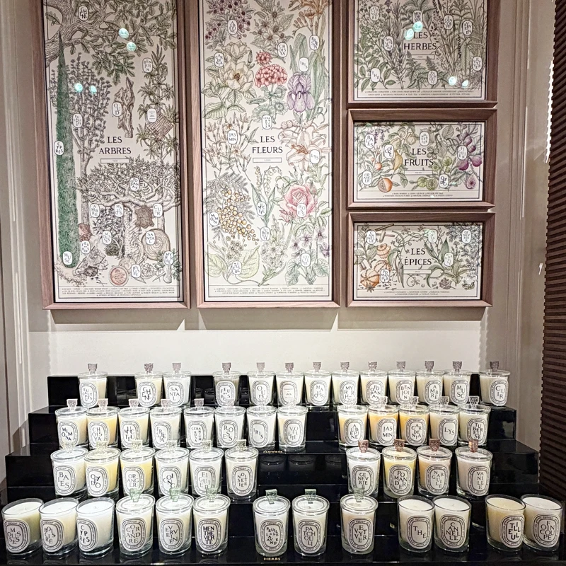 Diptyque香氛蠟燭的味道多達50款。 Diptyque香氛蠟燭的味道多達50款。