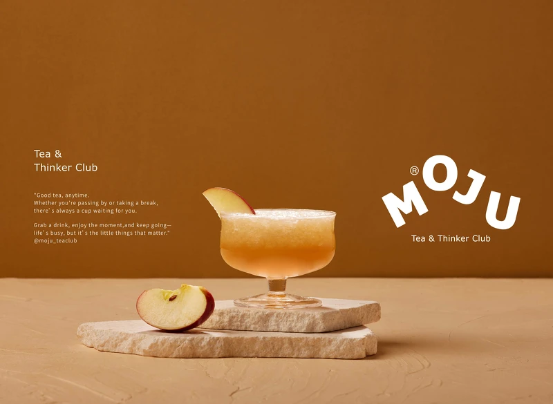 毛九飲料菜單推薦第二名：蘋果青茶