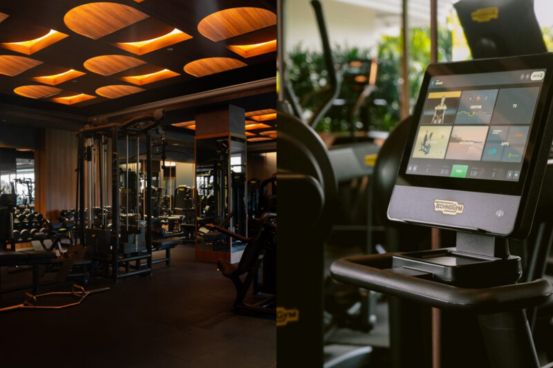 配備 Technogym 設備的健身中心。 配備 Technogym 設備的健身中心。