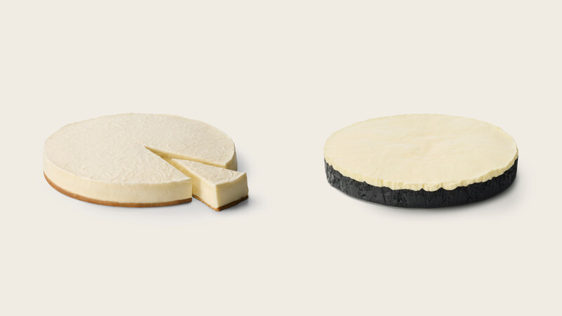 酸酪起士蛋糕(Sour)与醇厚起士蛋糕(Mellow)。 酸酪起士蛋糕(Sour)与醇厚起士蛋糕(Mellow)。