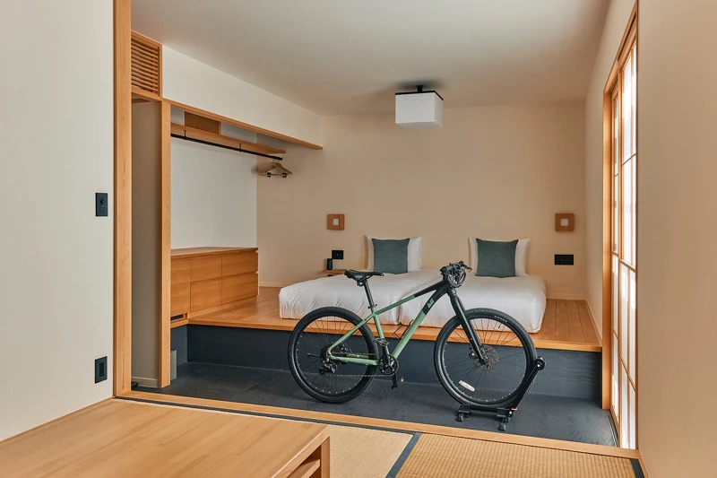 自行車也能一起「入住」。 自行車也能一起「入住」。