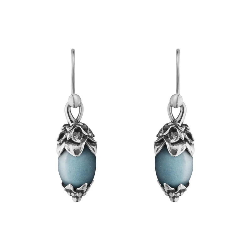 HERITAGE系列_2026年度純銀藍石英穿式耳環_建議售價11,500元