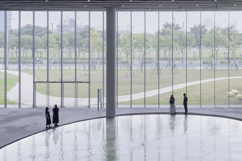 綠美圖入口大廳。攝影:Iwan Baan 綠美圖入口大廳。攝影:Iwan Baan