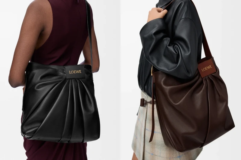 Loewe Draped Tote,NT$155,000。 Loewe Draped Tote,NT$155,000。