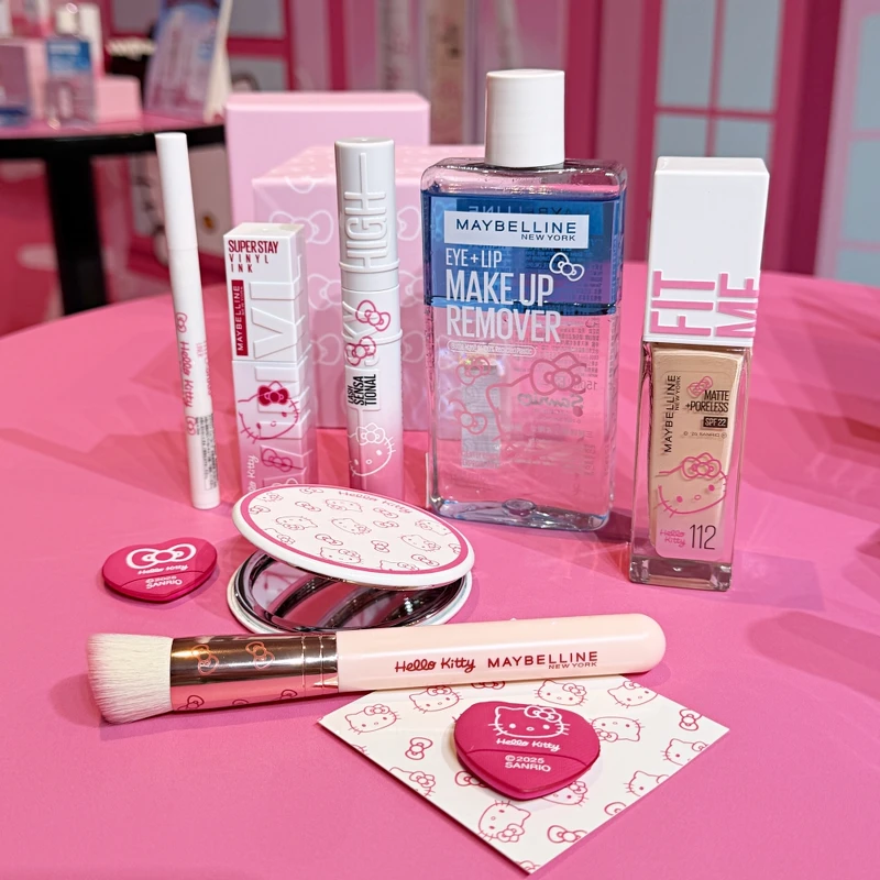 媚比琳 X Hello Kitty聯名全系列實品照。