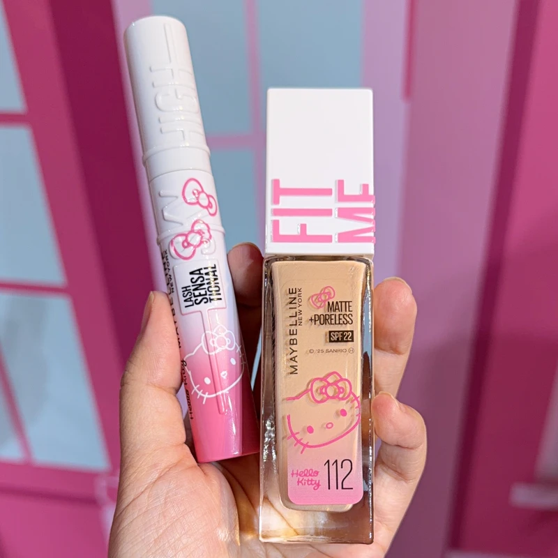 媚比琳x Hello Kitty FIT ME 反孔特霧粉底液(#112、#120)，NT469