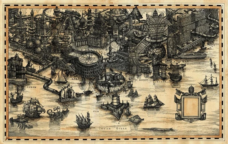 霍凯盛 _ Eric FOK _ 1990 _ Macao Book of Michel Boym 卜弥格之书 45x71 cm 针笔 绘画 Line Drawing 2024