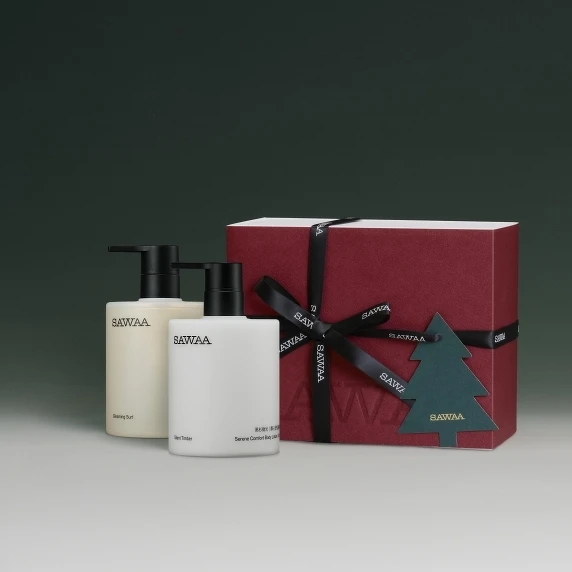 SAWAA聖誕限量微光洗沐組，NT2,280