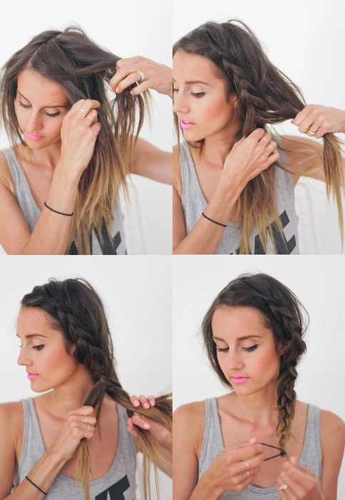 三股編髮型整理步驟