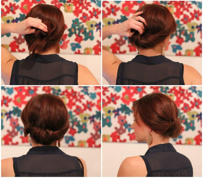 氣質盤髮整理步驟