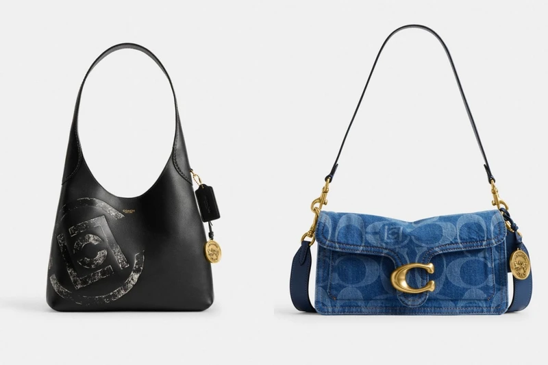 BROOKLYN COACH CLOT 39 單肩手袋 NT.20,800、TABBY 26 經典 SIGNATURE 丹寧 COACH CLOT 單肩手袋 NT.18,800