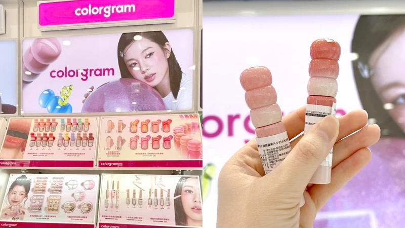 colorgram糖葫蘆果汁牛奶水光唇釉。