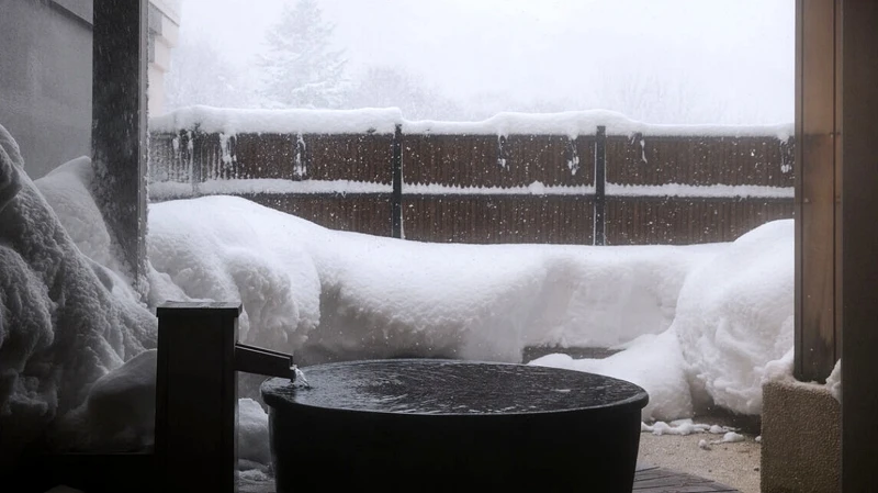 滑雪完泡露天溫泉，完全是人生一大享受！