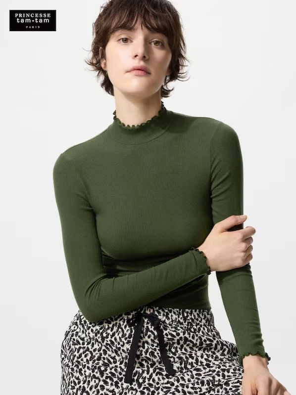 Uniqlo x PRINCESSE tam tam聯名限定系列捲邊發熱衣