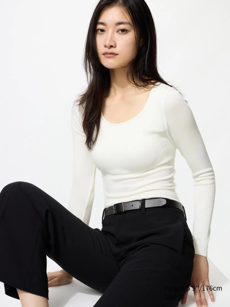 HEATTECH極暖羅紋BRATOP U領T恤