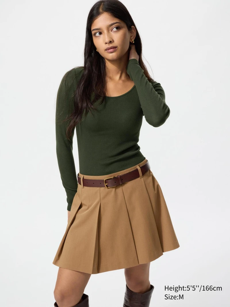 HEATTECH極暖羅紋BRATOP U領T恤