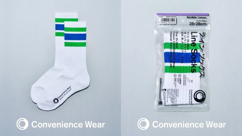 中筒線襪-便利商店白 NT.129