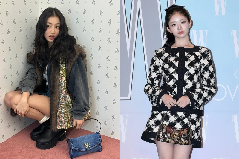 IVE成員REI、TWICE 志效，以及歐美名人Dakota Johnson、Lana Del Rey以及Sabrina Carpenter都背著Devain包款。