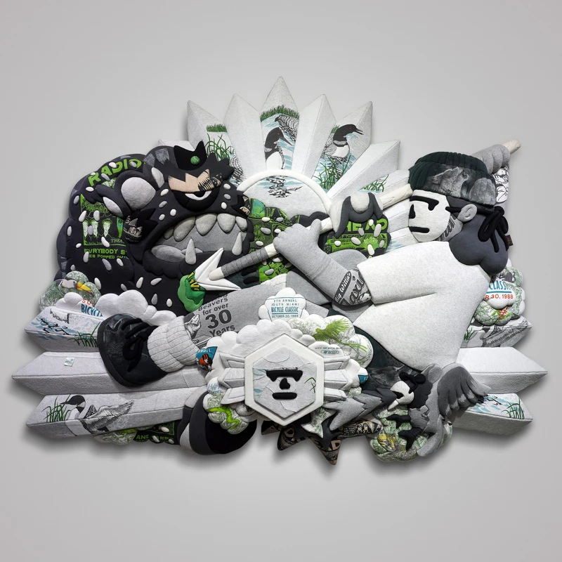 劉正堃_2025_Mask Fam&rsquo;s Odyssey（誠品畫廊提供）