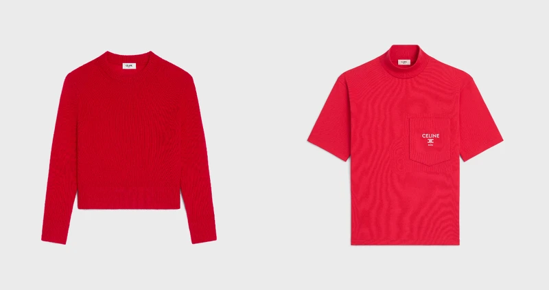 圓領針織毛衣，NT$52,000；立領T恤，NT$24,000。