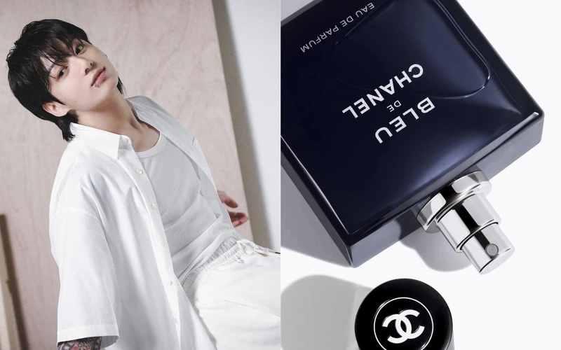 BTS Jung Kook 同款香水：香奈兒藍色男性香水（BLEU DE CHANEL），50ml NT3,850、100ml NT5,300