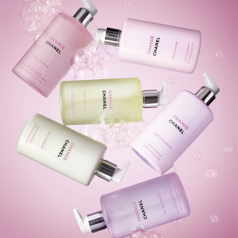 香奈兒CHANCE身體乳(紫色霓幻、粉紅甜蜜、綠色氣息)400ml，NT3,340